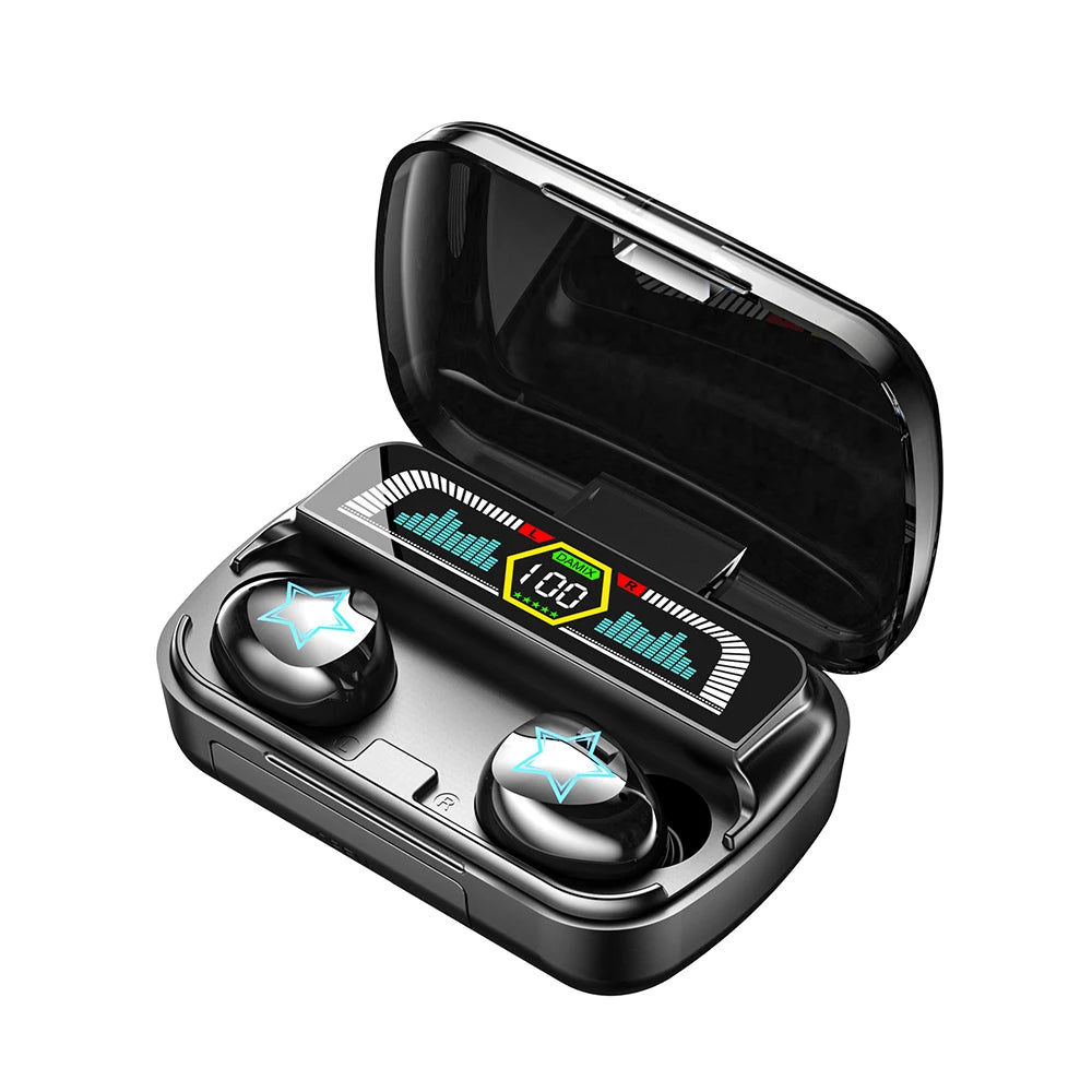 PowerSound Pro 5.3 – HiFi Waterproof Earbuds with LED Display