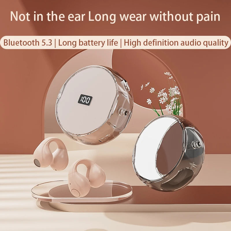 GlamTune TWS – Bluetooth Earclip with Mirror MP3