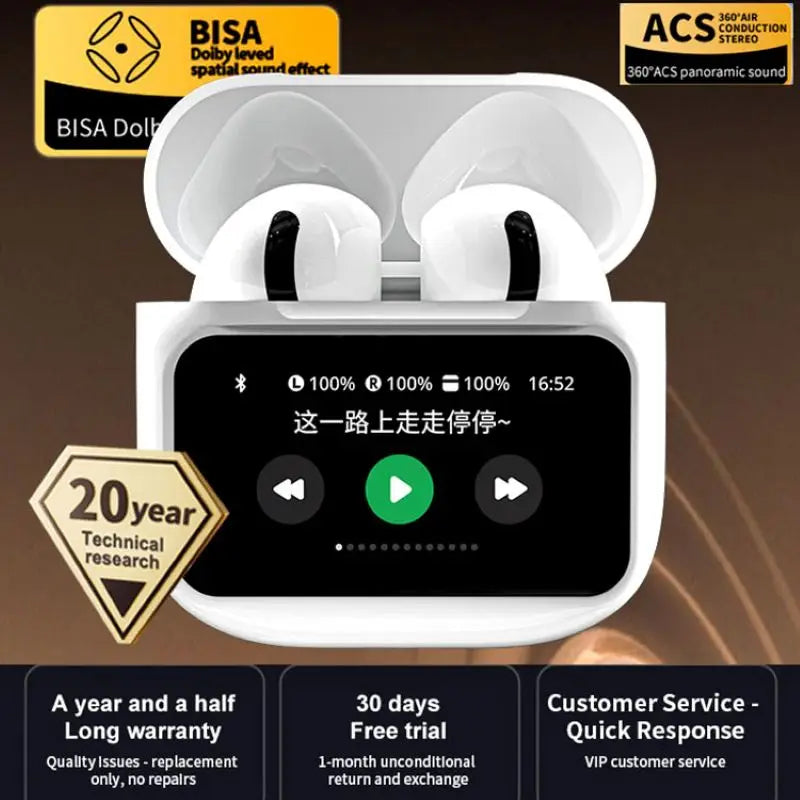 A11 Pro – Premium TWS Earbuds with ENC & LCD Display